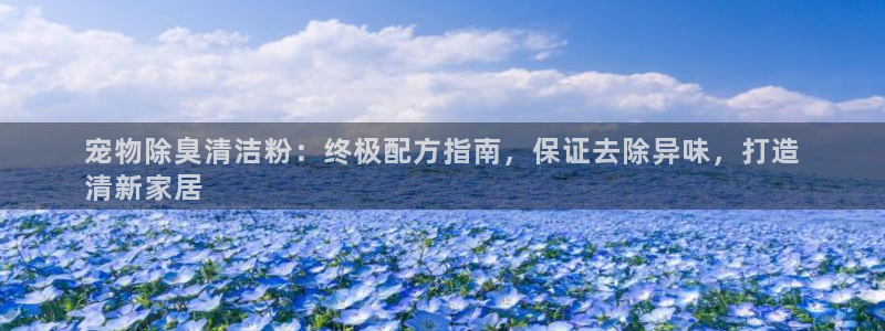 尊龙凯时捕鱼游戏能玩吗：宠物除臭清洁粉：终极配方指南，保