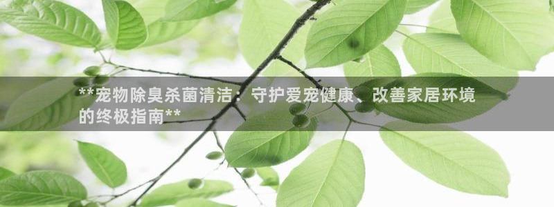 尊龙专访：**宠物除臭杀菌清洁：守护爱宠健康、改善家居环