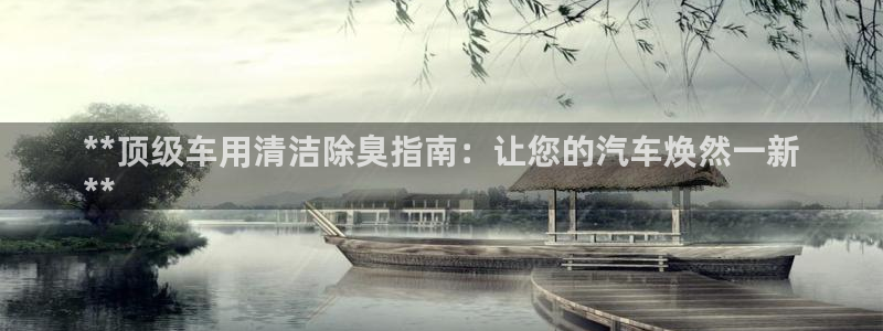 尊龙人生就是博AG旗舰厅：**顶级车用清洁除臭指南：让您